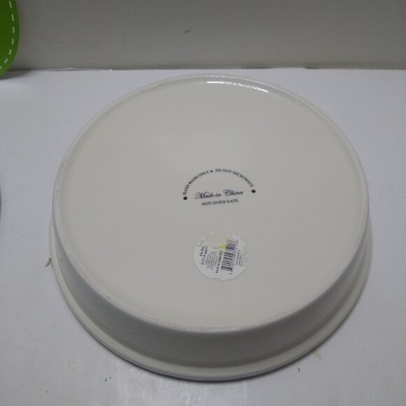 Covered Pie Dish, 11" Pumpkin Pie Ceramic Pie Holder from Over Some Chips - Picture 2 of 8